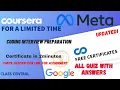 Meta Coding Interview Preparation week-1-4 All Quiz Answers