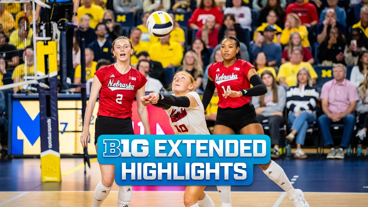 Nebraska at Michigan | Extended Highlights | Big Ten Volleyball | 10/30/2026