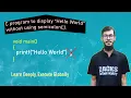 Print Hello World in C Without Using Semicolon C Programming Trick for Beginners