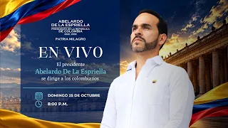 En vivo: alocución del presidente de Colombia Abelardo De La Espriella