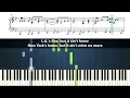 Neil Diamond - I Am... I Said - Piano Tutorial with Sheet Music