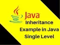 8 4 Inheritance Example in Java Single Level