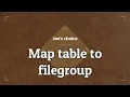 Assign table to filegroup