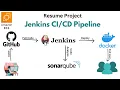 Jenkins Pipeline - SonarQube Docker Github Webhooks on AWS Resume Project English