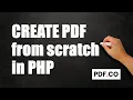 How to Create PDF from Scratch in PHP using PDF co Web API