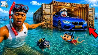 Franklin & Shinchan Find Rare Supercars In Abandoned Containers! 😱🚗 | GTA 5 Telugu Gameplay