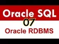 Oracle SQL - Quick overview of Oracle RDBMS Architecture