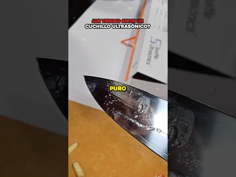 ¿De verdad sirve un cuchillo ultrasónico o es puro marketing? 🔪📳🤨 #cocina #tecnologia #gadgets