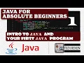Java for Beginners Lesson 1 Your First Java Program