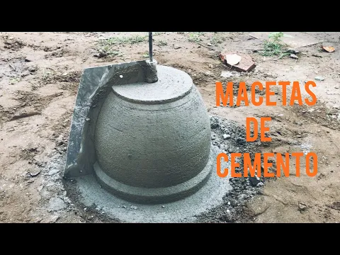 Download MP3 Macetas de cemento fácil de hacer / concrete planters