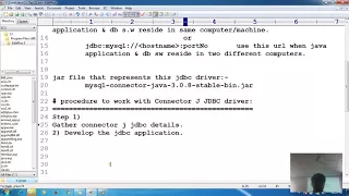 27 Advanced java tutorial JDBC Retrieve All records with Mysql java Appl Type 4 JDBC Driver