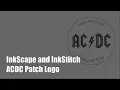 InkScape and InkStitch - ACDC Patch Logo