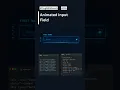 Animated Input Field