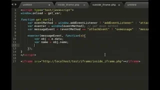 Javascript Tutorial - How to send out iframe variables to outside iframe