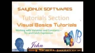Visual Basic Beginer Tutorial 19 Variables and Constants Try Catch