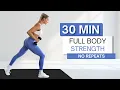 Download Lagu 30 min FULL BODY STRENGTH WORKOUT | With Dumbbells (And Without) | No Repeats