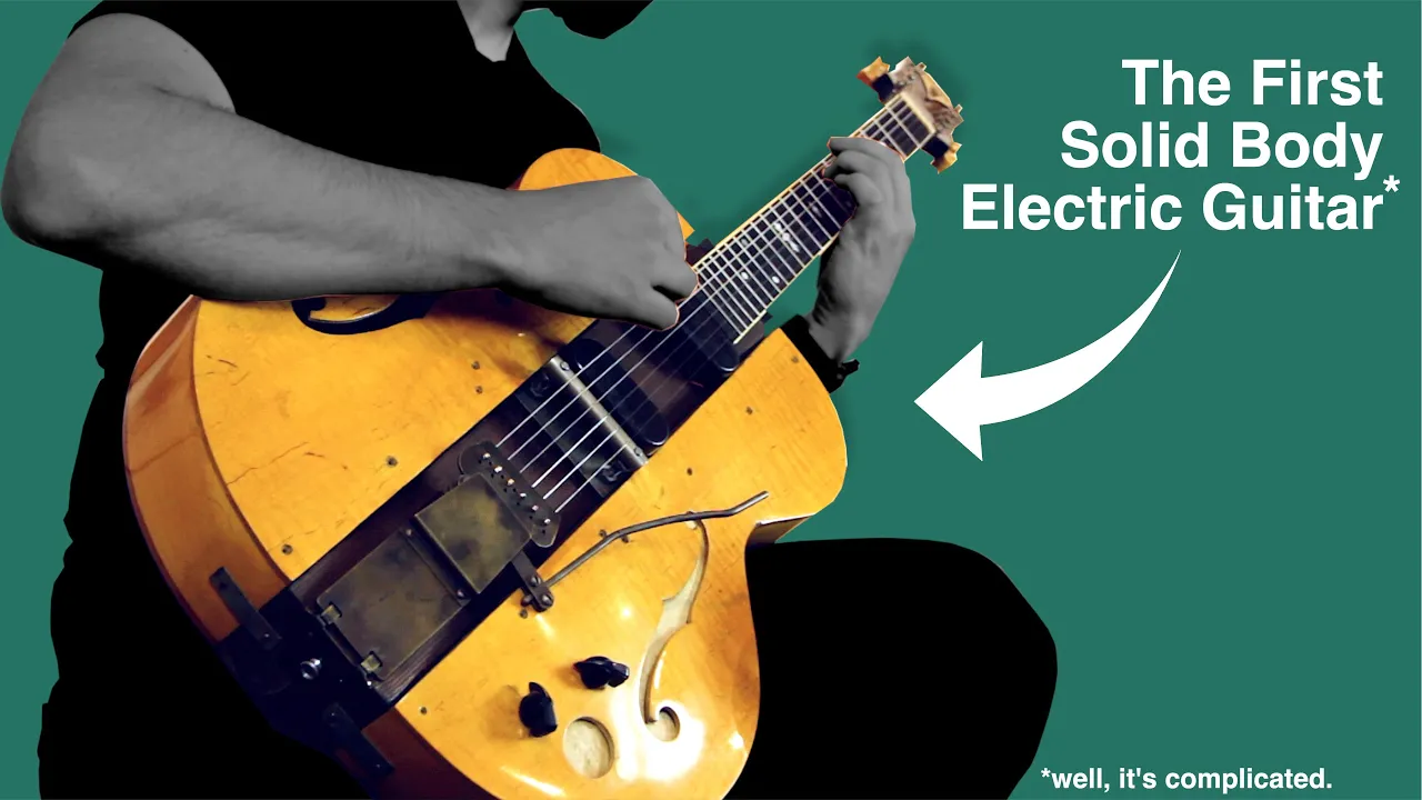 Playing the First Solid Body Electric Guitar (*well... it’s complicated)