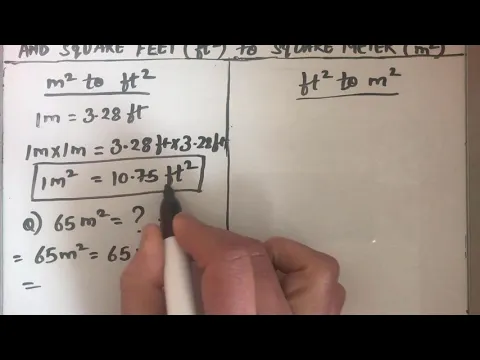 Download MP3 HOW TO CONVERT SQUARE FEET (ft^2) TO SQUARE METER (m^2) AND SQUARE METER TO SQUARE FEET