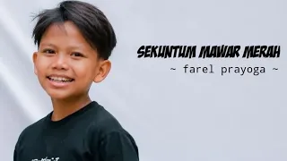 sekuntum mawar merah farel prayoga cover lirik lagu