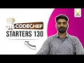 CodeChef Starters 130 Quick Guide Solutions Smart Interviews