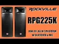 Full DEMO of the Rockville RPG225K All-In-One Dual 15 PA Speaker System