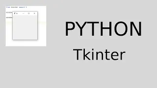 How to make Windows Python GUI Tkinter Basic - Create Main Window