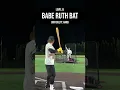 Hitting with BABE RUTH s Bat