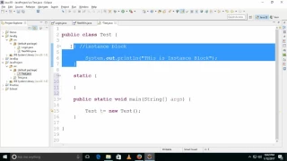 Java Blocks - Instance and Static Blocks