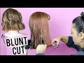HOW TO DO A BLUNT HAIRCUT LIKE A PRO BEGINNER FRIENDLY HAIRCUTTING TUTORIAL