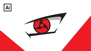 create itachis mangekyou sharingan eye in adobe illustrtaor