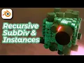 Recursive Subdivisions in Blender Geometry Nodes