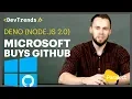 DevTrends Microsoft buys GitHub deno Node js 2 0