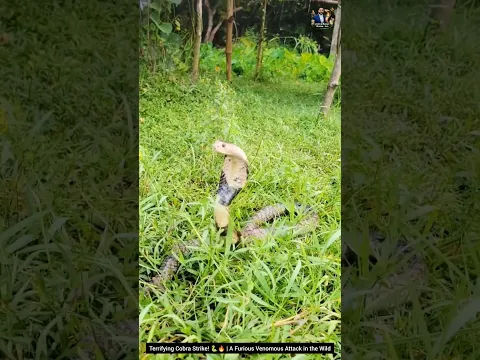 Terrifying Cobra Strike! ππ₯ | A Furious Venomous Attack in the Wild #Cobra #SnakeStrike #Wildlife