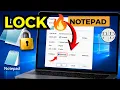 How To Make a Notepad File Read Only