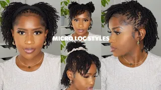 8 EASY Micro Loc Hairstyles on Type 4 Hair Beginner Friendly