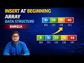 INSERT AT BEGINNING OF ARRAY IN DATA STRUCTURE PRACTICAL EXAMPLE BANGLA