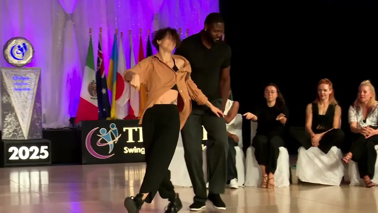 KP Rutland and Emeline Rochefeuille - 3rd Place Jack & Jill Swing - Champions - The Open 2025
