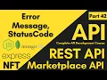 Error Message And Status Code How To Send Custom API Error Message Complete API Course