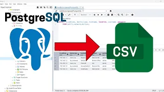 How to EXPORT a POSTGRESQL TABLE to CSV using pgAdmin 4