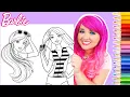 Coloring Barbie at the Beach Coloring Pages Prismacolor Colored Pencils