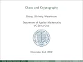 Chaos and Cryptography AM 214 Final Project