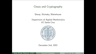 Chaos and Cryptography AM 214 Final Project