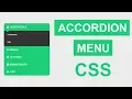 Accordion Menu CSS Only