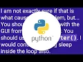 wxPython Pango error when using a while True loop in a thread