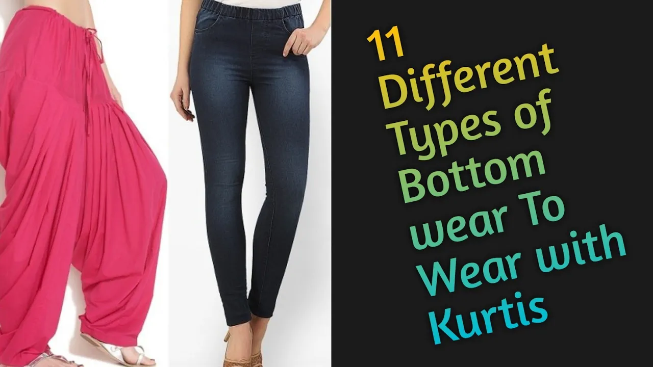 11 Different Types of Bottom Wear To Wear with Kurtis/Kurtas #myperfectoutfit #ethnic bottom wear