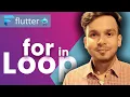 Dart for in Loop Dart Tutorial for Flutter Hindi