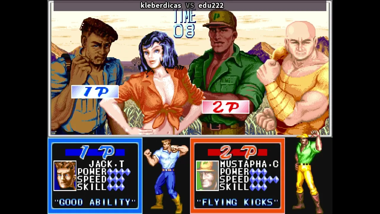 Cadillacs and dinosaurs '99 Jurassic Plus 2017 Arcade Gameplay (KleberDicas e Edu222)