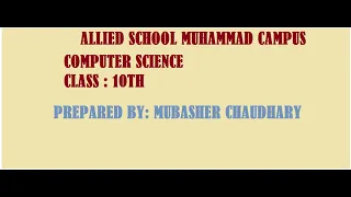 10th computer ch Array dim statement lec