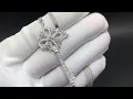Tiffany Platinum Diamonds Victoria Key Pendant Necklace