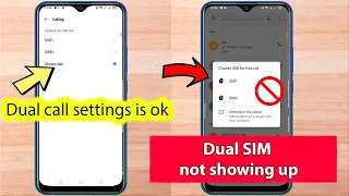 How to enable dual sim calling ask for sim 1 sim 2 in realme